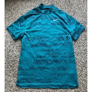 Nike Dri-FIT ADV TW Tiger Woods Mock Neck Golf Polo Mens Small DJ6842 367